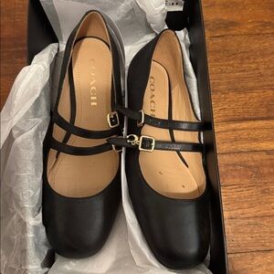 Coach Whitley Mary Jane Ballet Flats